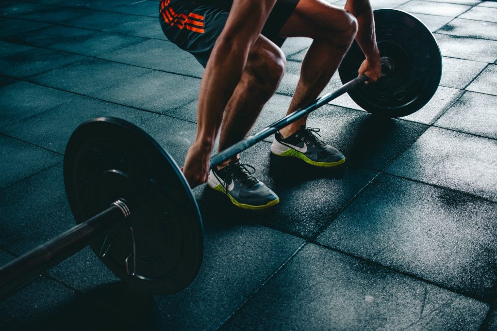 a person on a treadmill