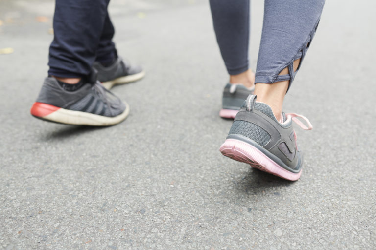 a pair of people's feet